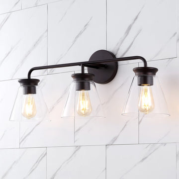 Kondo Modern Farmhouse Iron LED Vanity - JONATHAN Y